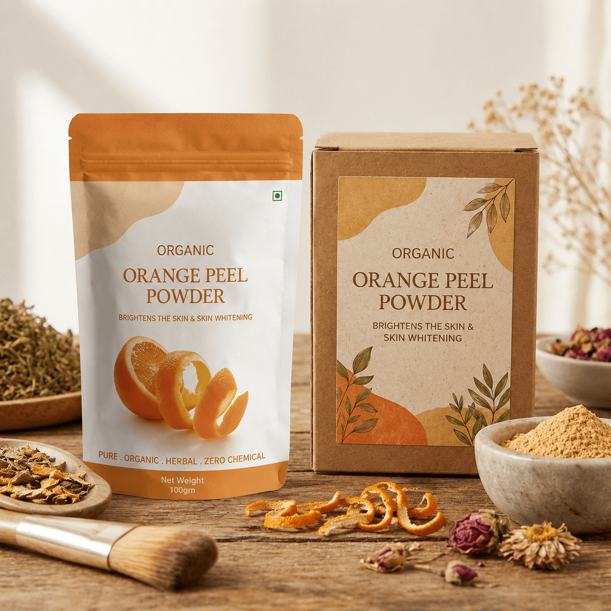 Elixer+ Glowing Citrus Orange Peel Powder